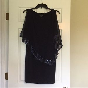 3/$15 Enfocus studio 6 navy blue dress business